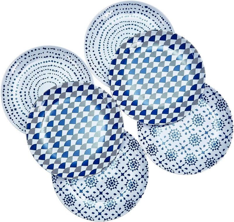 Zayton Zayton Melamine Dinner Plate 11 Inch Plastic Bread Outdoor Butter Plates Set Lightweight Shatter Proof Chip Resistant Camper RV Breakresistant for Everyday Use  - Image 1