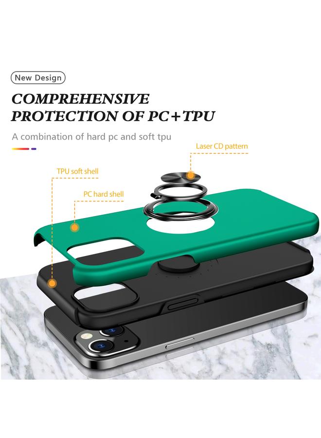 زبون جراب لهاتف iPhone 13 Pro مزود بحلقة مغناطيسية وحامل مضاد للصدمات - Image 2