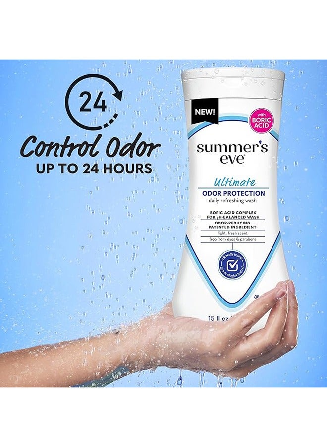 Summer's Eve Ultimate Odor Control Feminine Body Wash with Boric Acid Removes 444mL - Image 3