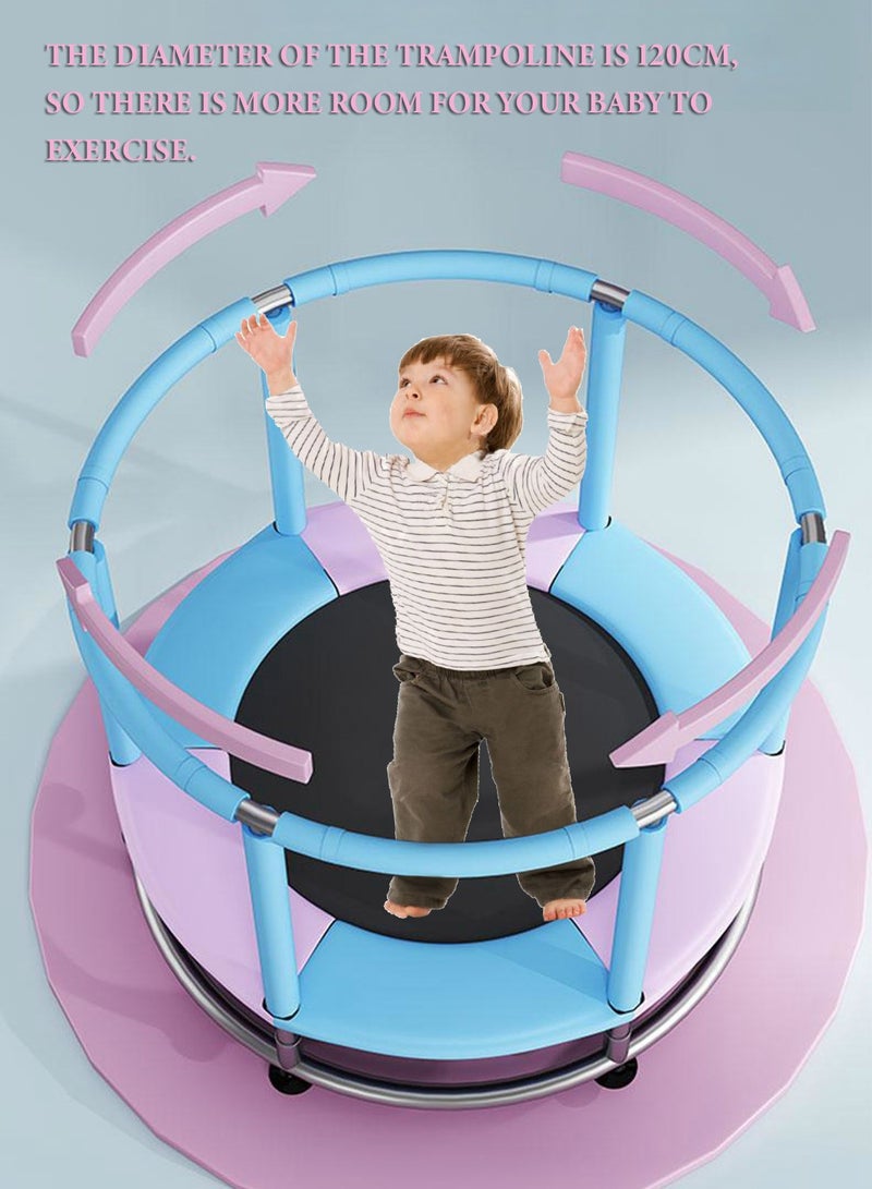 ما بيبي ترامبولين للأطفال في المنزل، كرسي قفز داخلي، سرير قفز للأطفال مع شبكة حماية، سرير قفز، معدات لياقة بدنية مع واحد - Image 2