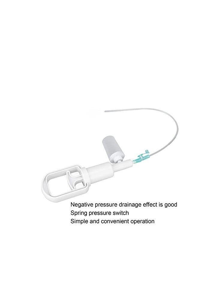 KASTWAVE Mucus Suction Pump, Handheld Transparent Sputum Suction Pump Portable Manual Suction Pump with Disposable Tube, Professional Slurry Suction Pump for Home Care  - Image 2