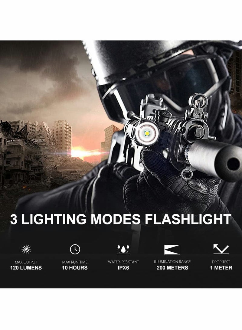 SYOSI مصباح يدوي قابل للشحن عبر يو إس بي، ضوء طارئ خارجي، ضوء فحص، مصباح صغير XPE/COB، مصباح محمول مقاوم للماء للاستخدام في التخيم، في الهواء الطلق، الطوارئ والاستخدام اليومي (عبوة 2) - Image 5