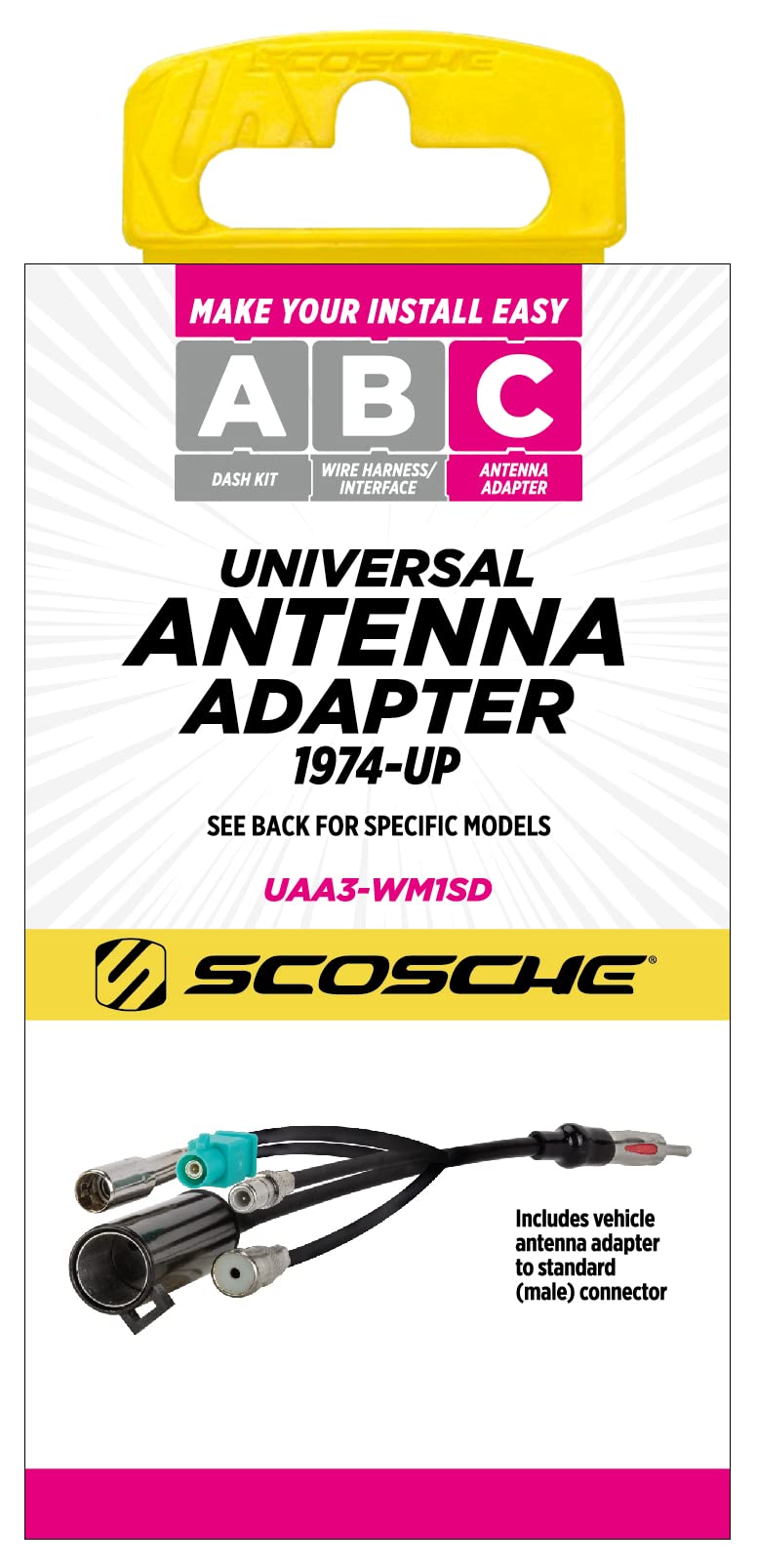 SCOSCHE Multi-Vehicle All-In-One Antenna Adapter UAA3 - Image 4