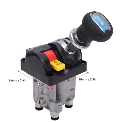 Acouto Dump Truck Proportional Control Valves with PTO Switch Aluminum Plastic 4 Holes 4 Working Position Slow Down Tipper Switch for Hydraulic System - Image 3