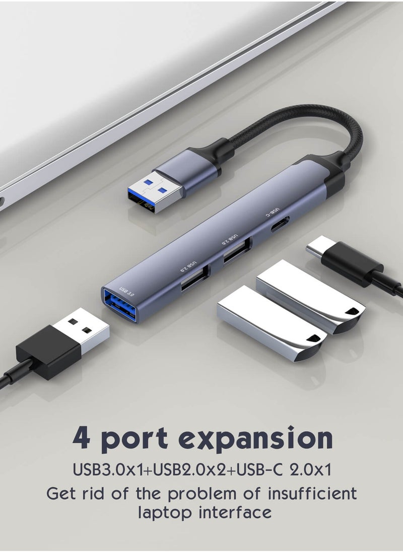 LDNIO 4 in 1 usb dock station Mini Converter Laptop Docking Station 4-in-1 USB Small and Convenient for Carrying  - Image 1