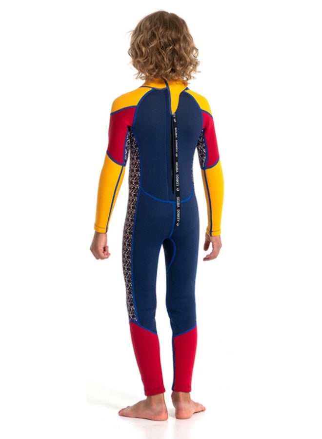 Hisea Kids Wetsuit for Boys Girls Children, Neoprene Full Wet Suits 2.5mm Long Sleeve Back Zip Shorty Toddlers/Youth Thermal Swimsuits for Swimming Diving Surf - Image 3