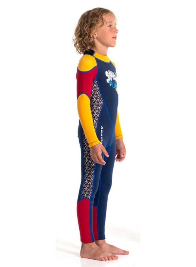 Hisea Kids Wetsuit for Boys Girls Children, Neoprene Full Wet Suits 2.5mm Long Sleeve Back Zip Shorty Toddlers/Youth Thermal Swimsuits for Swimming Diving Surf - Image 4