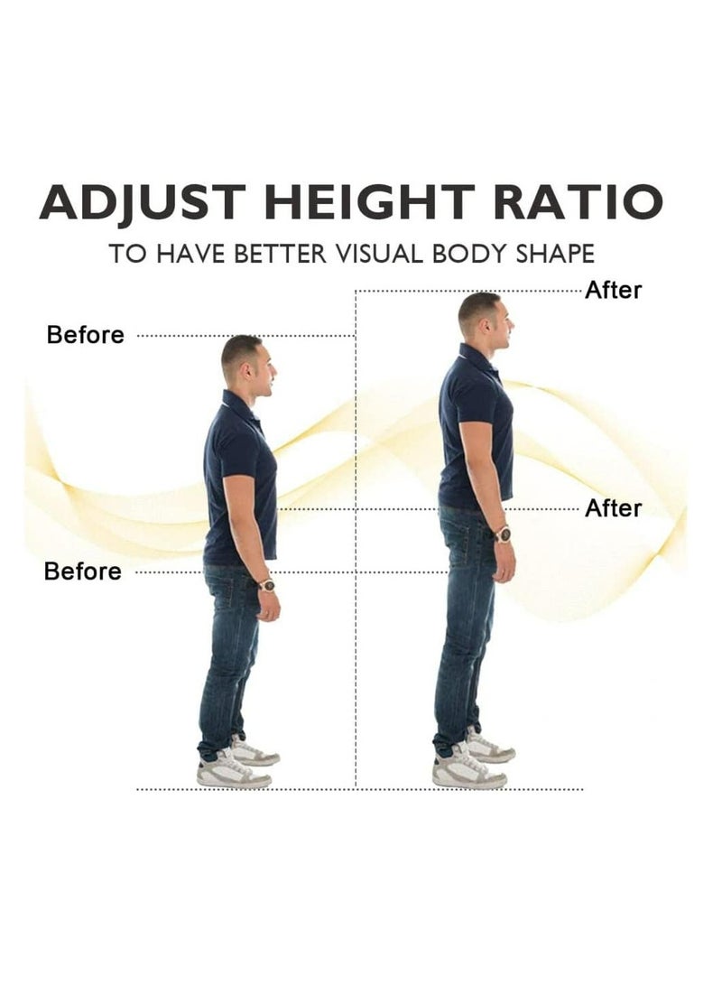 Oasisgalore 1 Pair Memory Foam Shoe Inserts Unisex Invisible Height Increase Insole (4.3cm Height) - Image 2