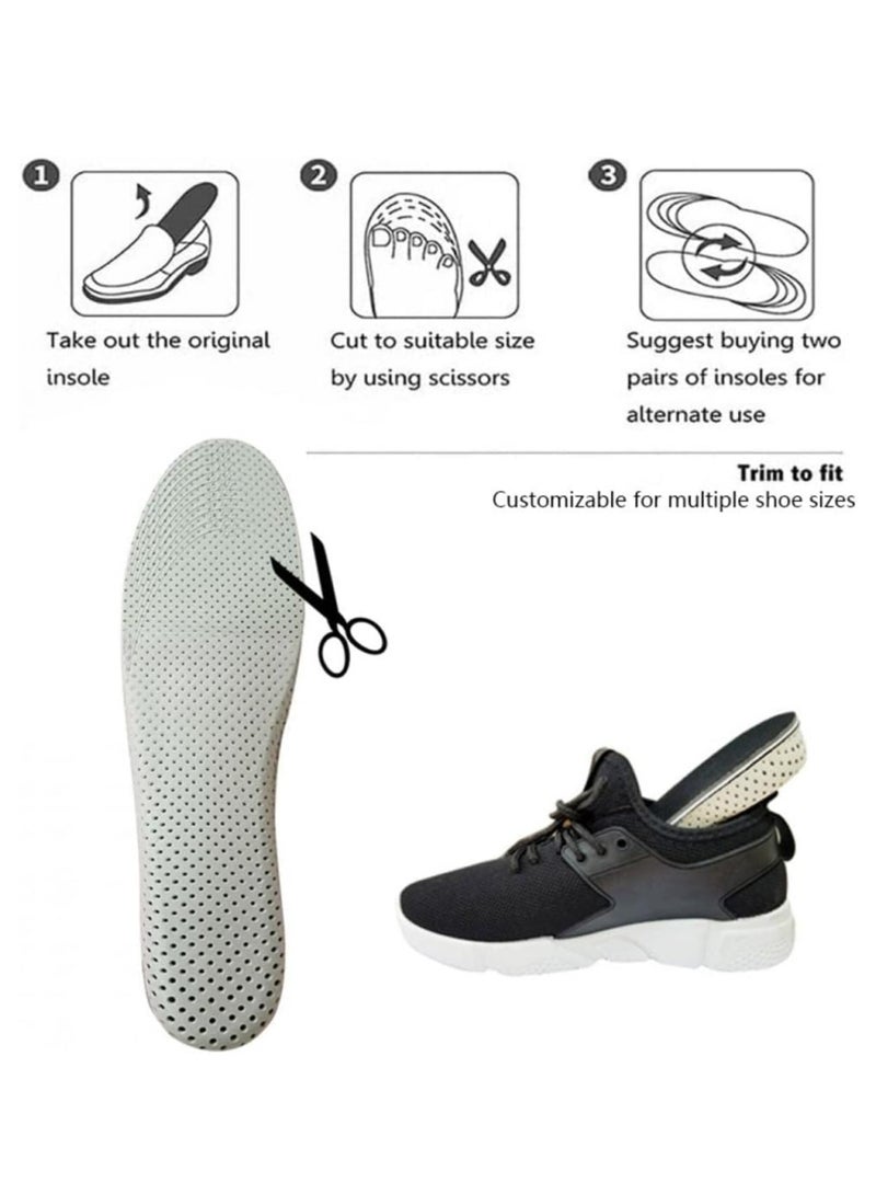 Oasisgalore 1 Pair Memory Foam Shoe Inserts Unisex Invisible Height Increase Insole (4.3cm Height) - Image 4
