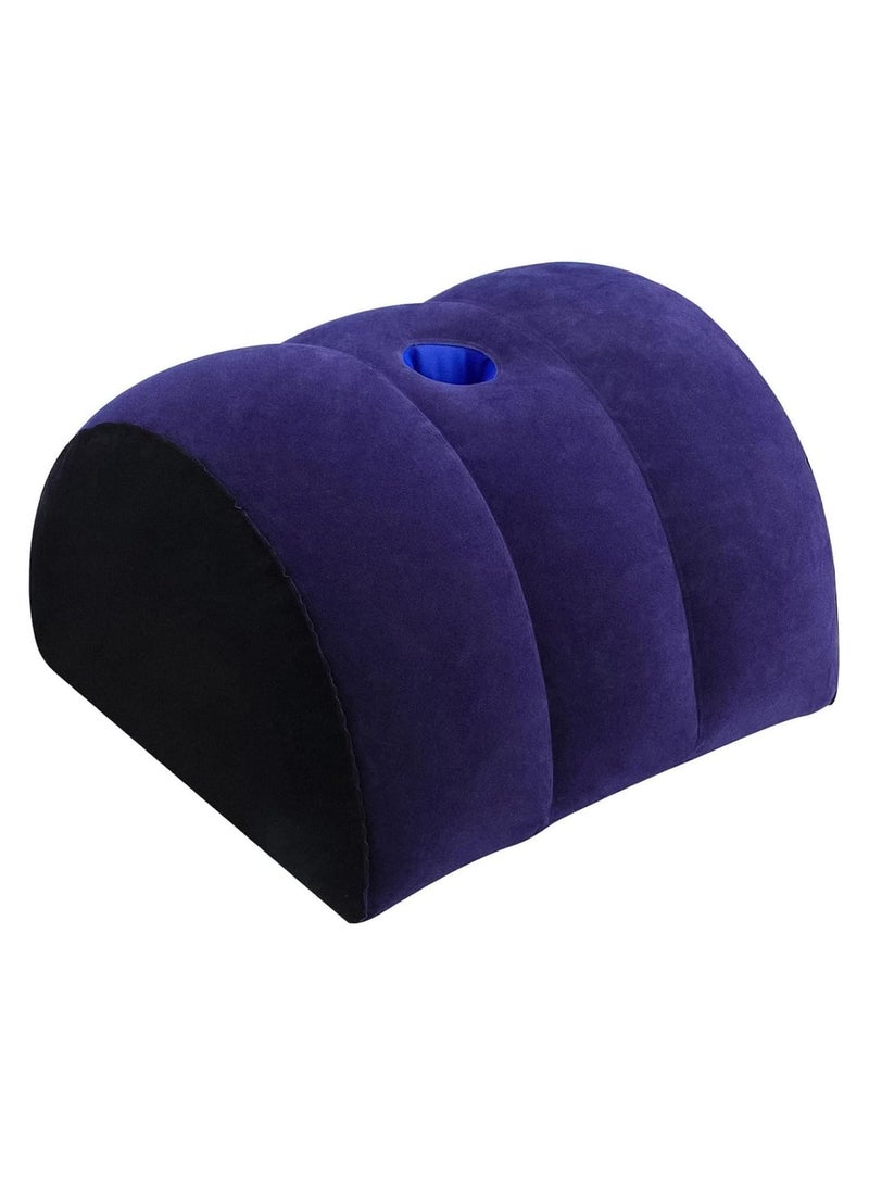 Inflatable Wedge Pillow for Travel & Sleeping - Portable Back,Knee,Leg Position Support Pillow,Ergonomic Arm Wedge Pillow for Pain Relief,Acid Reflux,Camping,Yoga,Lightweight and Compact Design - Image 1