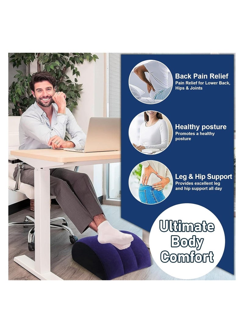 Inflatable Wedge Pillow for Travel & Sleeping - Portable Back,Knee,Leg Position Support Pillow,Ergonomic Arm Wedge Pillow for Pain Relief,Acid Reflux,Camping,Yoga,Lightweight and Compact Design - Image 2
