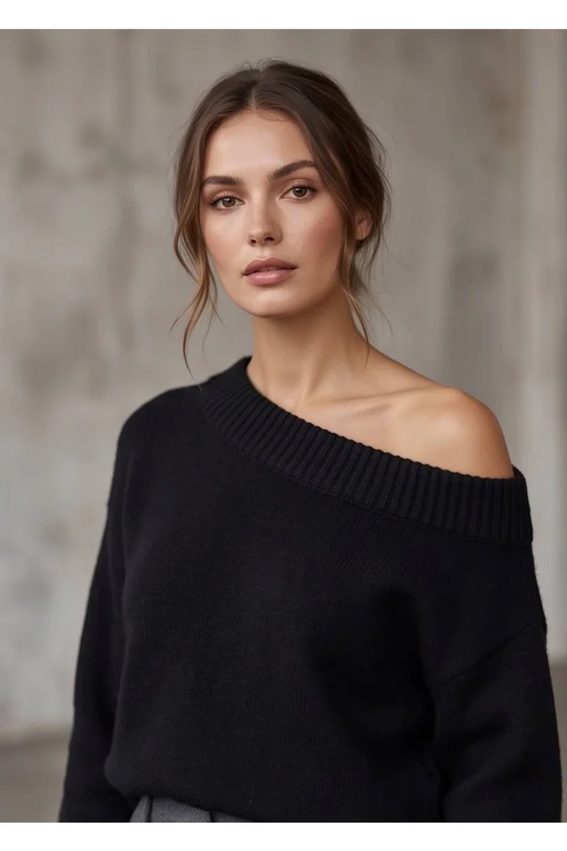 رايفان RYVAN Textured Knit Pullover Sweater