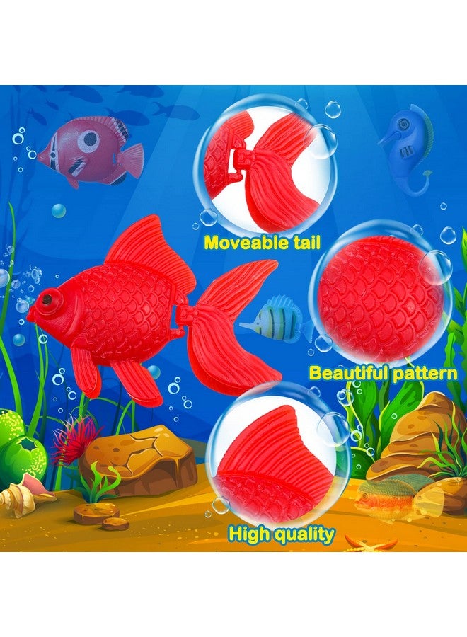Aoriher 10 Pcs Artificial Fishes Floating Decorations for Aquarium Tank Colourful Plastic Tropical Fish Seahorse for Bubble Lamp Aquarium - Image 2