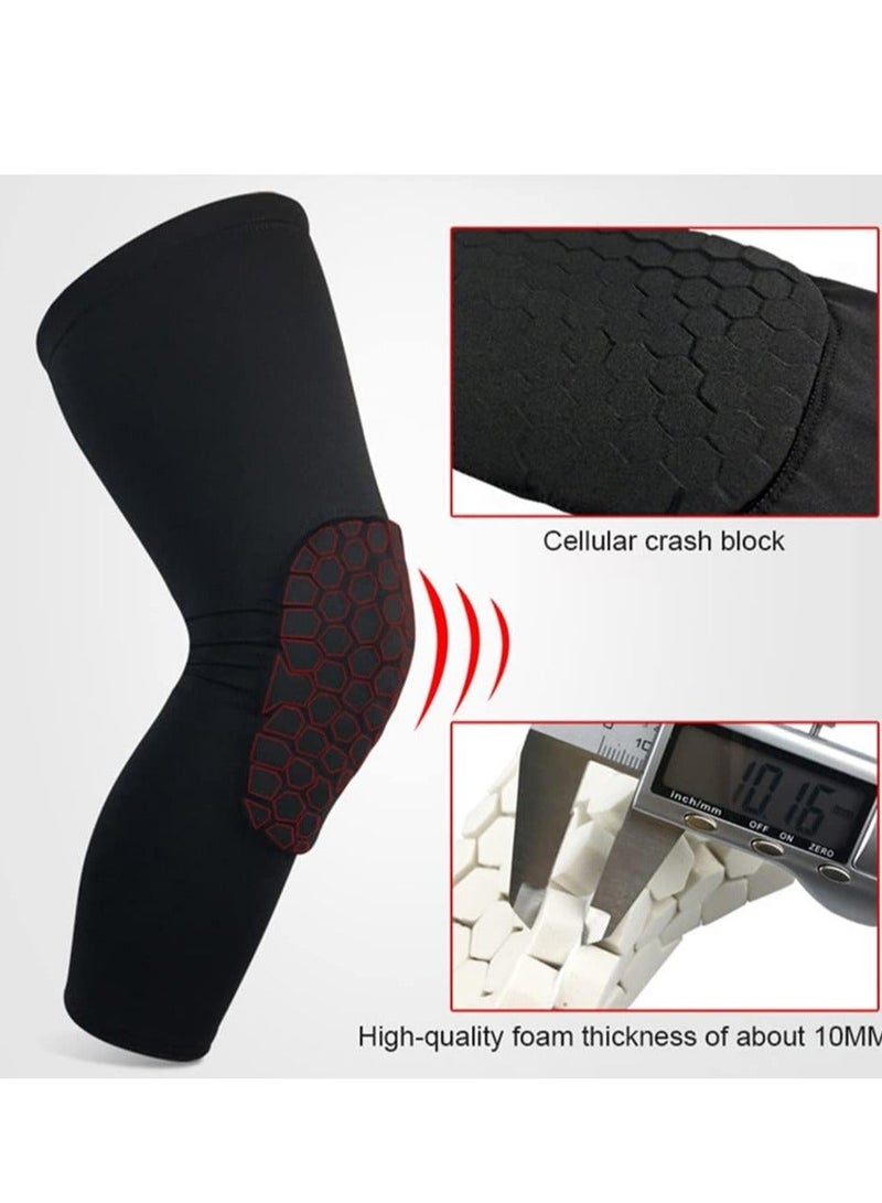 Generic Breathable Basketball Knee pads Protective Hex Honeycomb Compression Kneepad Sport Brace Leg Sleeves Volleyball Rodilleras  - Image 4