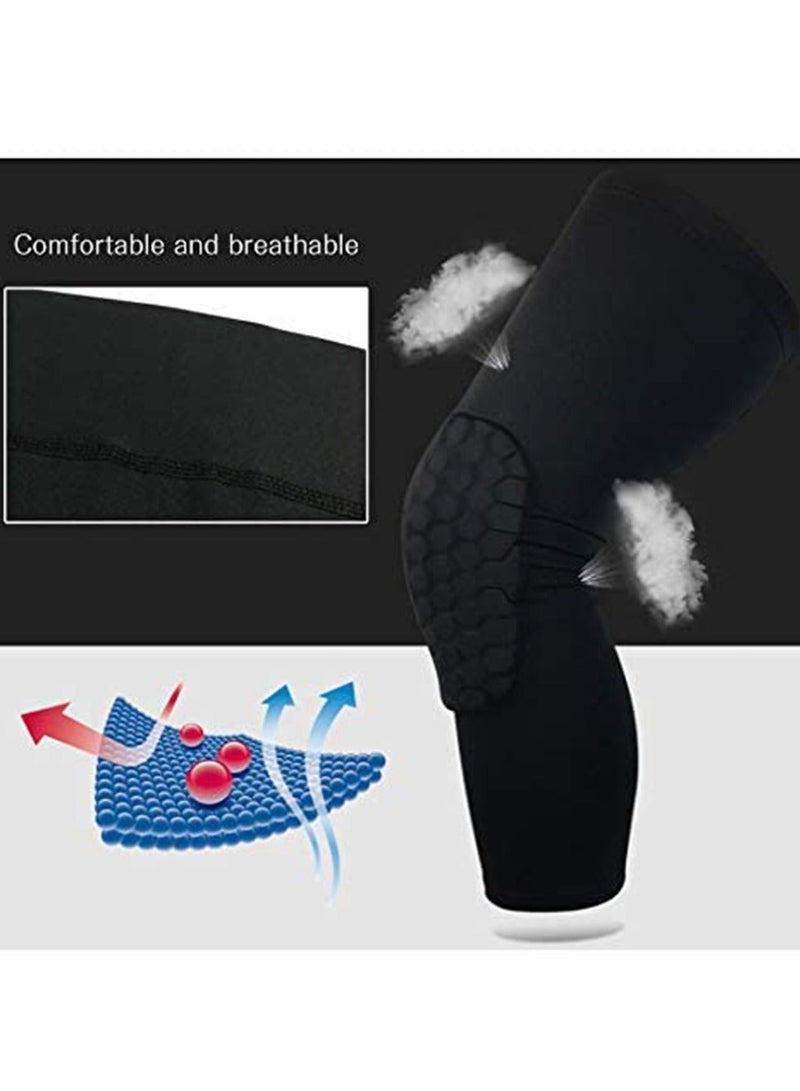 Generic Breathable Basketball Knee pads Protective Hex Honeycomb Compression Kneepad Sport Brace Leg Sleeves Volleyball Rodilleras  - Image 2
