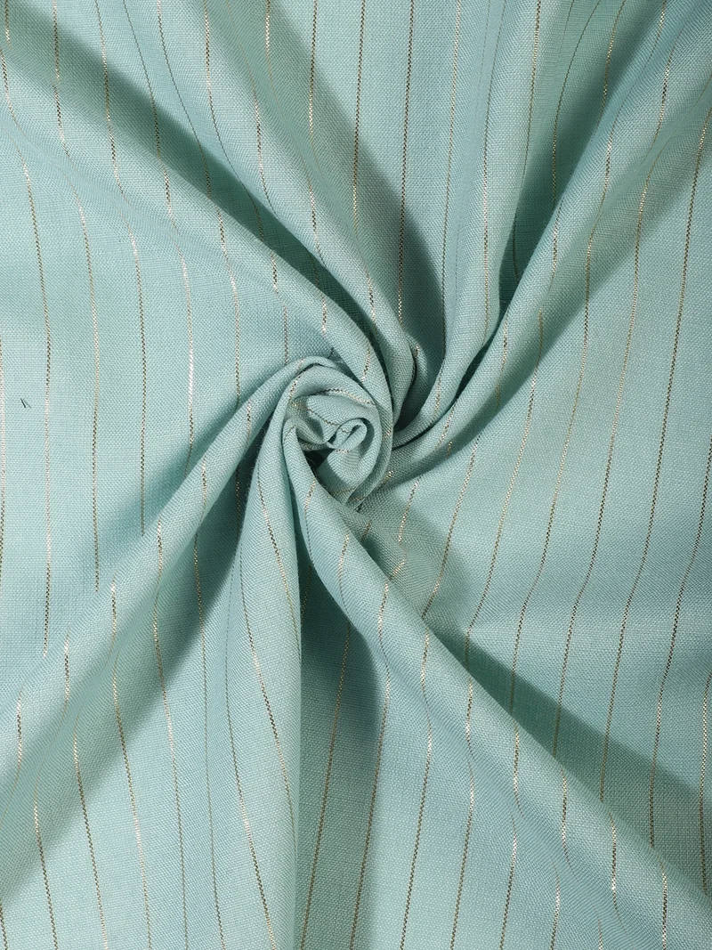 أيه كيه إس Mint Green Micro-Striped Rayon Fabric, One Meter