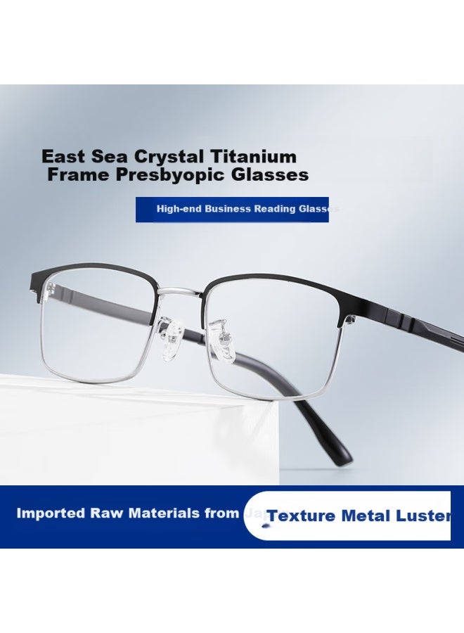 Fenchi East China Sea Crystal Reading Gl, High Definition Ultra-light Anti-fatigue Titanium Alloy Gl For Men And Women, Presbyopic Gl For Middle-aged And Elderly - Image 1