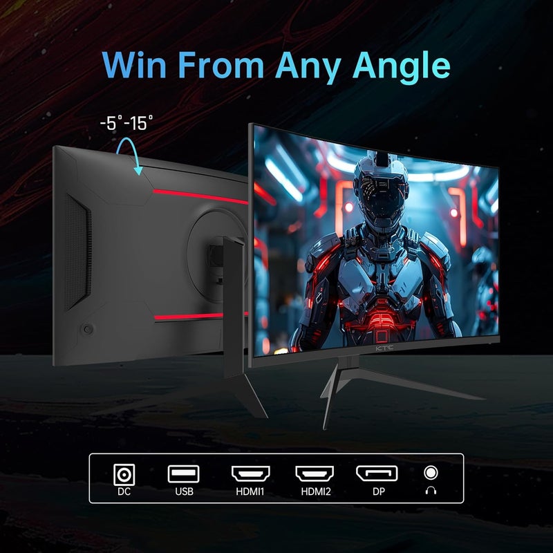 KTC 32 Inch 240Hz Curved Gaming Monitor, FHD 1080P 1500R HDR, FreeSync, Ultra-Fast 1ms Monitor for Gamer, 3500:1 Contrast, HDMI 2.0 x 2, DisplayPort 1.4 & USB 2.0, H32S17F - Image 5