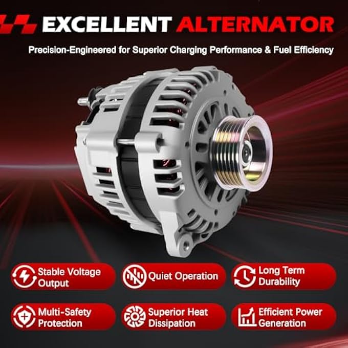 Autodevil 13900 Alternator 12V 110A Fits for QX4 Pathfinder V6 3.5L 2001 2002 Replace OE 231002W400, 90251168, 12286, 139524 - Image 4