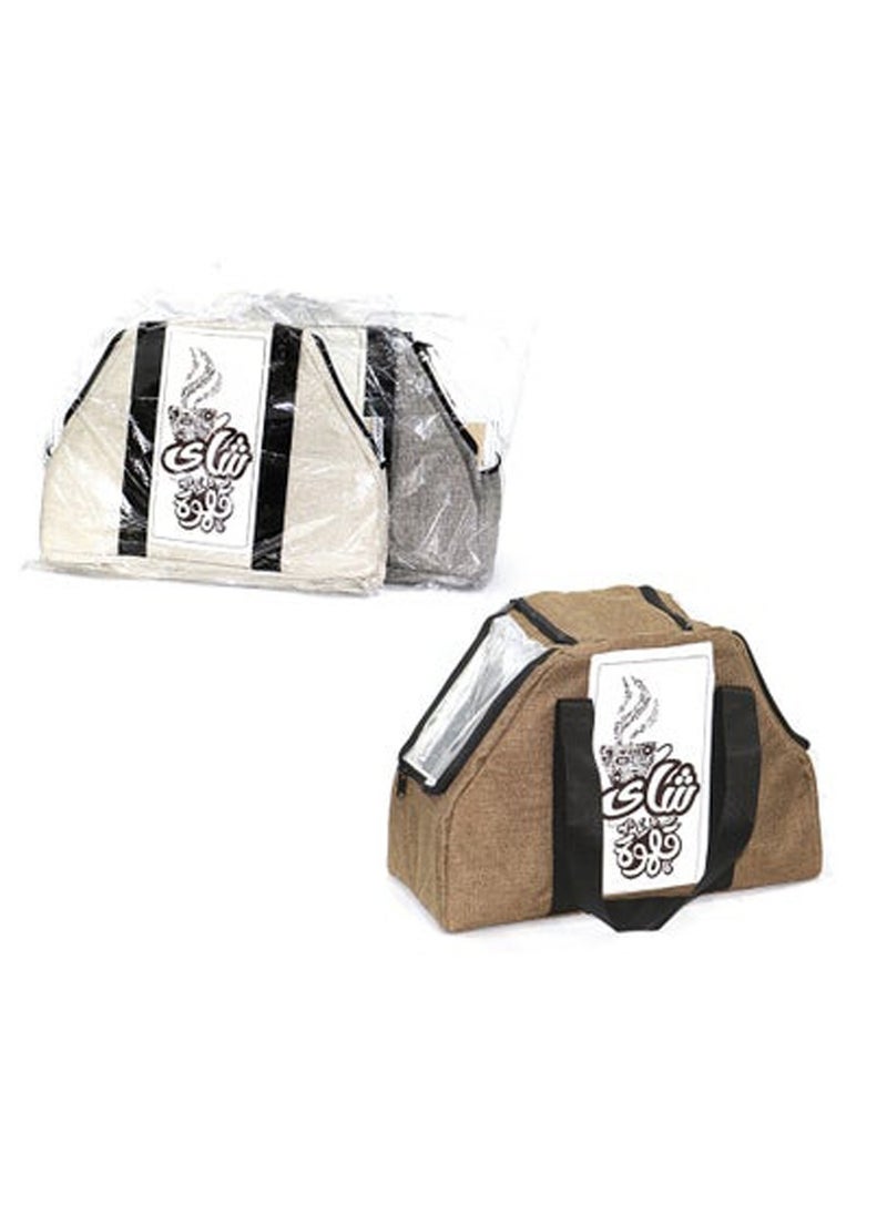 Generic - One-piece brown tea and coffee thermos bag with a modern design for land and outdoor trips - Image 1