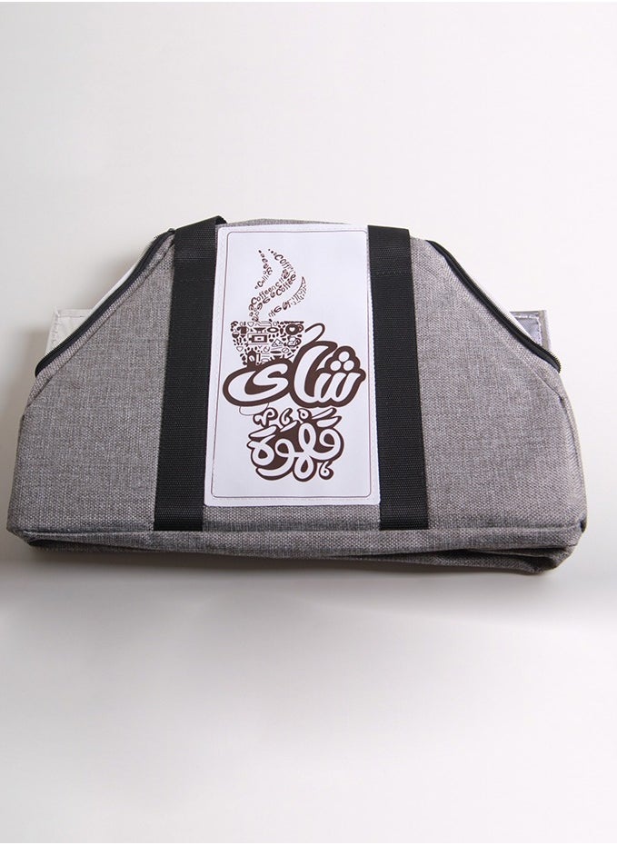 Generic - One-piece brown tea and coffee thermos bag with a modern design for land and outdoor trips - Image 1