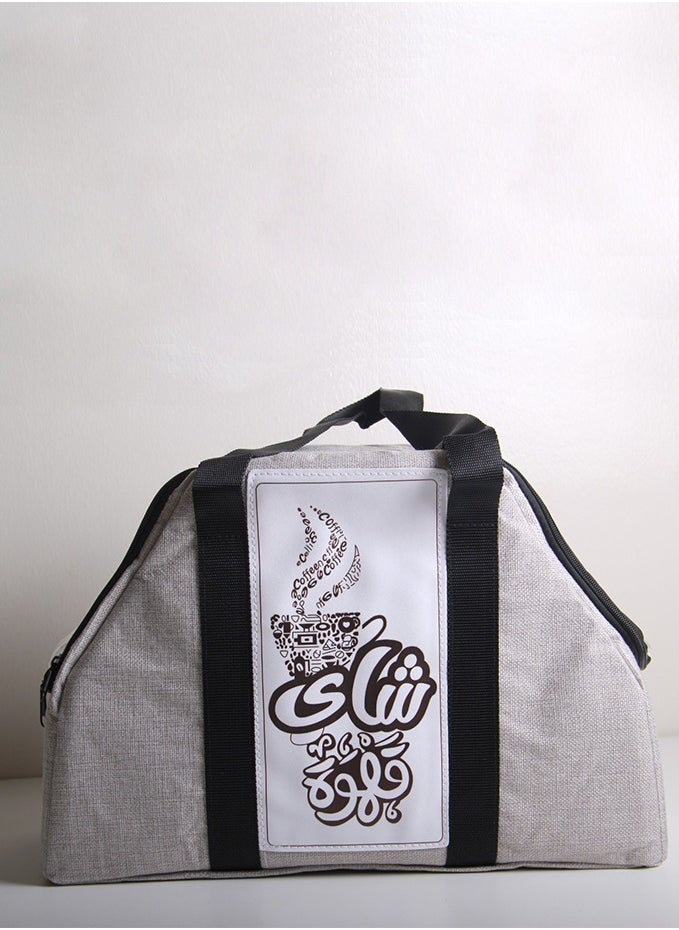 Generic - One-piece brown tea and coffee thermos bag with a modern design for land and outdoor trips - Image 1