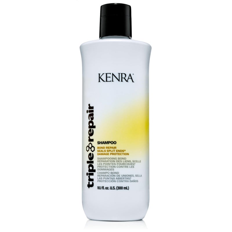 Kenra Professional Triple Repair Shampoo | Targets & Repairs Weak or Broken Bonds | Split Ends | Damaged Hair | Bond Builder | Sulfate-Free | 10.1 fl. oz. - Image 1