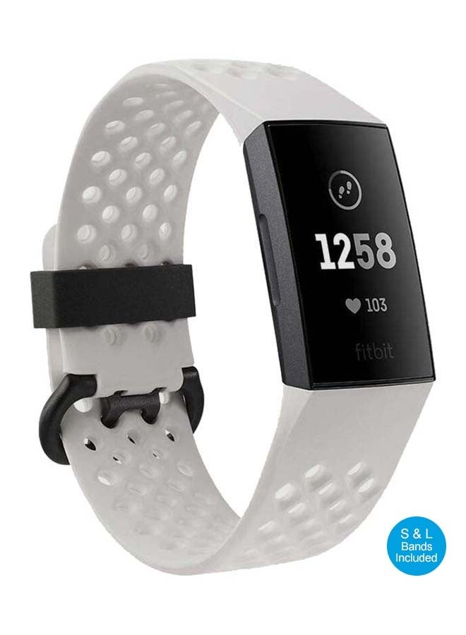 Fitbit Charge 3 NFC Special Edition Advanced Fitness Tracker Frost White/Graphite - Image 1