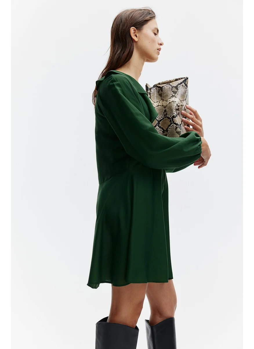 اتش اند ام Flounce-Trimmed Dress