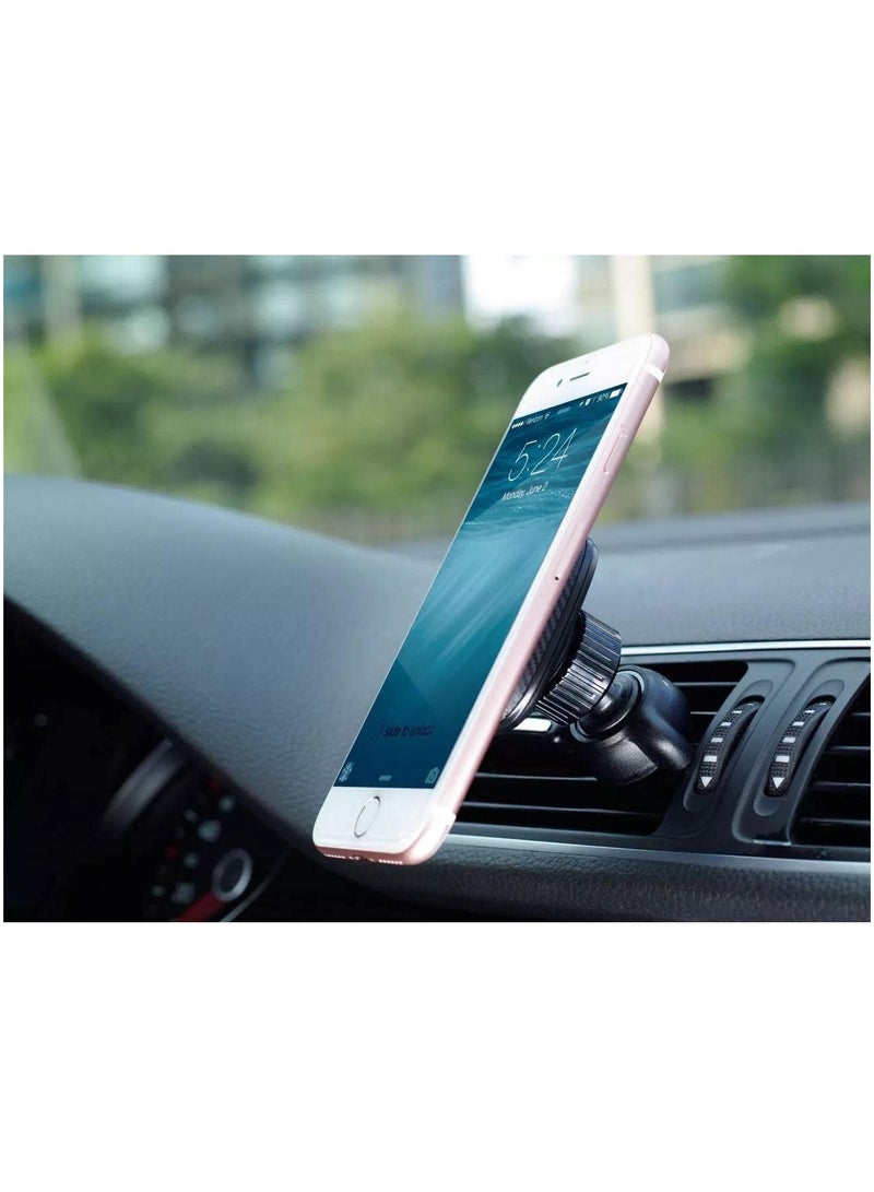 ELTRAZONE 2 in 1 Car Phone Holder, Universal Mobile Phone Car Mount 360° Magnetic Rotation for Auto Windshield and Dash, for Cell Phones Apple iPhone 12, 12 Pro, Android(AD-CH61) (AD-A101) - Image 4