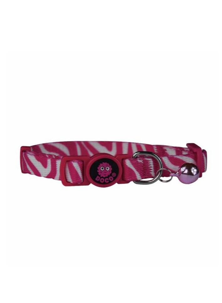 LOCO Cat Collar Pattern Printed (DCAT002) Pink Zibra
