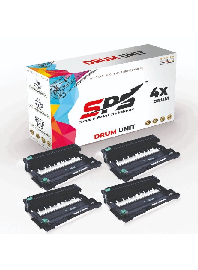 Smart Print Solutions SPS Compatible Drum Cartridges for Brother - DR-360 | 4x Black | Yield upto 12,000 Pages - Image 1