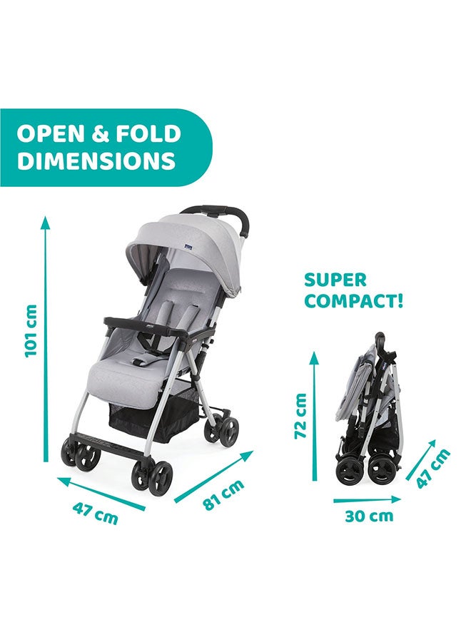 Chicco عربة أطفال Ohlala 3 من 0 إلى 3 سنوات، رمادي ضبابي - Image 3