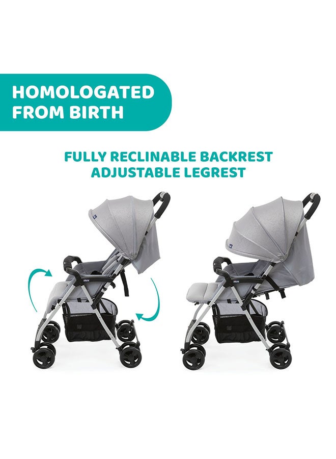 Chicco عربة أطفال Ohlala 3 من 0 إلى 3 سنوات، رمادي ضبابي - Image 5