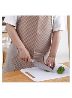 AIWANTO Kitchen Apron Waterproof Apron Cooking Cleaning Apron for Women Men With Attached Towel Apron  - Image 4