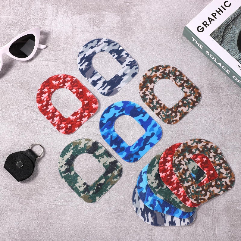XIHIRCD 25pcs Adhesive Patches for Omnipod, Waterproof Insulin Sensor Patches Sweatproof Pre-Cut Sensor Stickers Cover Adhesive Tape Compatible with Omnipod 5 (Camouflage) - Image 3
