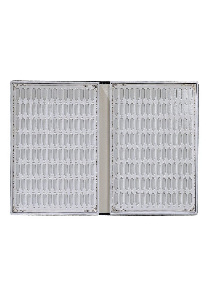 NMKL38 120 Nail Color Chart Display Book for Nail Polish UV Gel Color Cards Nail Salon Tool with False Nail Tips (Black) - Image 3