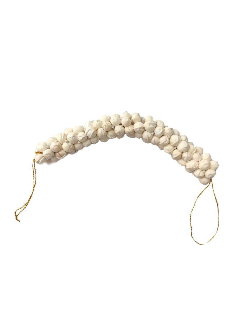 PRAVRAJYA PRAVRAJYA  Artificial Jasmine Mogra Flower Hair Gajra Garland Juda Decoration Phool Gazra Hair Accessory For Girls & Women - White  - Image 4