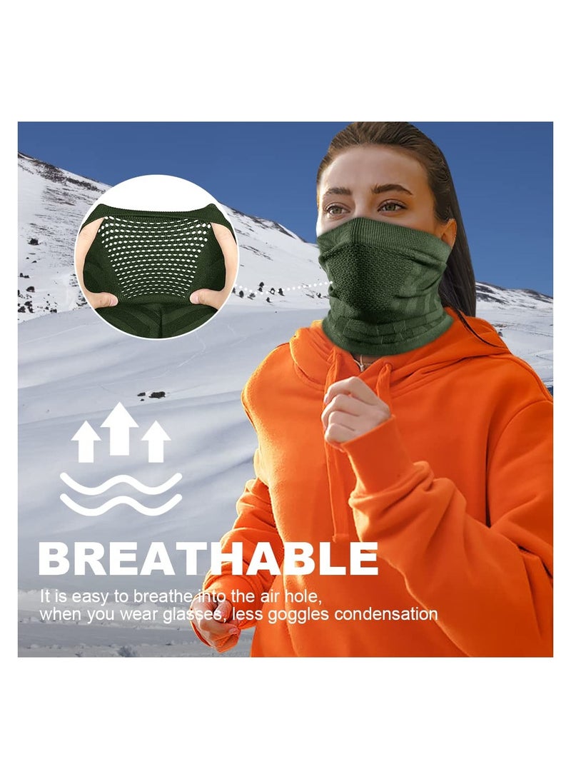 KASTWAVE Winter Windproof Neck Gaiter Face Mask, Motorcycle Neck Scarf with Breathable Mesh, Unisex Multifunctional Winter Elastic Neck Warmer Snoods for Skiing Snowboard Cycling Motocycle Sports, 2Pcs - Image 4