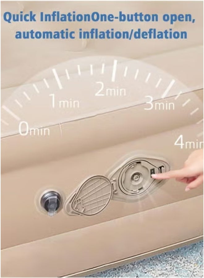 JAJEEK Double Air Bed Inflatable Mattress – Ultra Plush Fiber Technology for Superior Comfort & Support – Durable, Leak-Resistant Queen Size Air Mattress 200x150x40 cm – Easy Inflation & Deflation – Foldable, Portable Sleep Solution for Home, Travel & Camping - Image 4