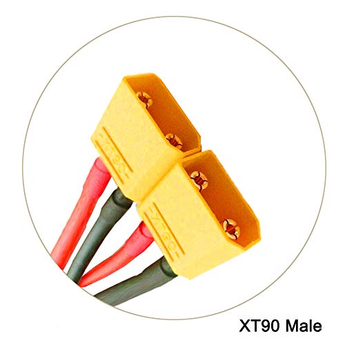 FLY RC 2pcs XT90 Plug Parallel Battery Connector Cable XT90 Connector Style Parallel YHarness for Quadcopters Multirotors RC LiPo Battery Male and Female Connectors - Image 5