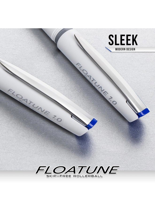 Pentel Floatune Rollerball Pen, (1.0mm), Bold Point, Black/Blue/Red Ink, Pack of 8 (BY110PF8OFC) - Image 3