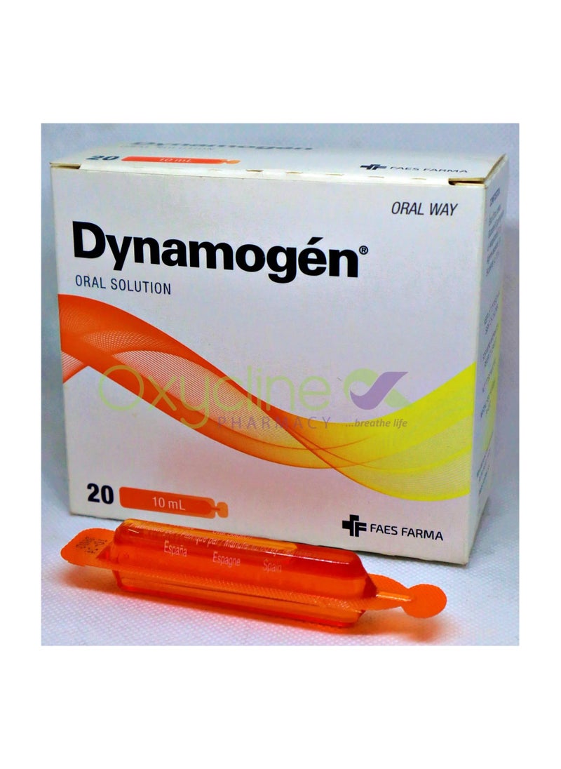 Dynamogen ديناموجين إنزيمات هاضمة محلول فموي 20 قارورة × 10 مل 