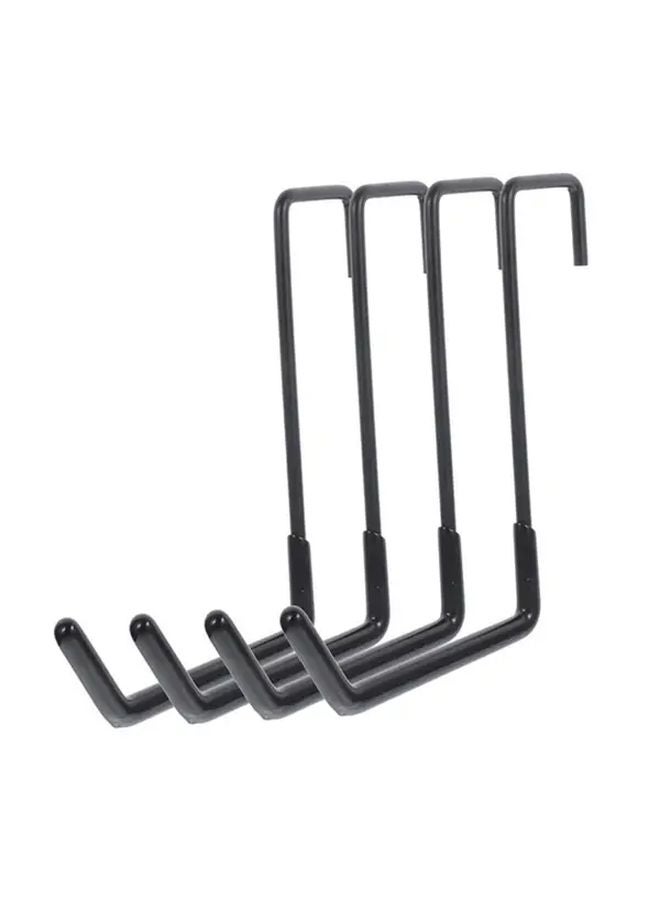 Black Heavy Duty Garage Hooks Wall Mounted Organizer For Bike Ladder Tools - Image 1