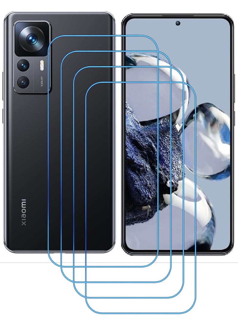 ACLIX 4 Pieces Antistatic ESD Dustproof Premium Quality High Definition Clear Tempered Glass Screen Protector Designed For Xiaomi 12T Pro - Image 1