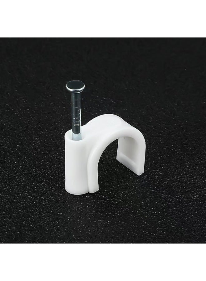 Steel Nail Line Card Material Set Boxed Dedicated For Pipe Card Line Clip High Carbon Steel Nail Suit Can Be Matched By Themselves-Specification Model:9mm/black And White  - Image 3