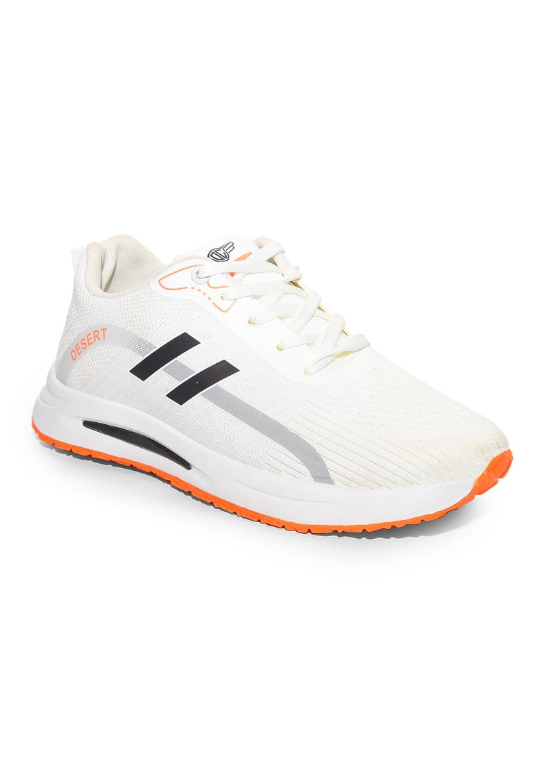 Desert - Men's Sportive Knit Sneakers – Stylish Printed Design - Image 1