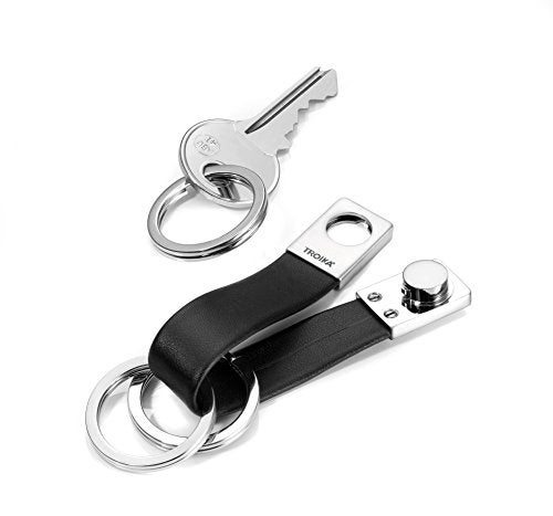 Troika Twister Black Leather Keyring (KRG649LE) - Image 3