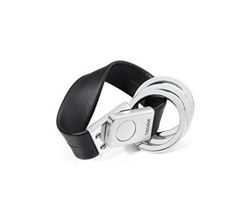 Troika Twister Black Leather Keyring (KRG649LE) - Image 2