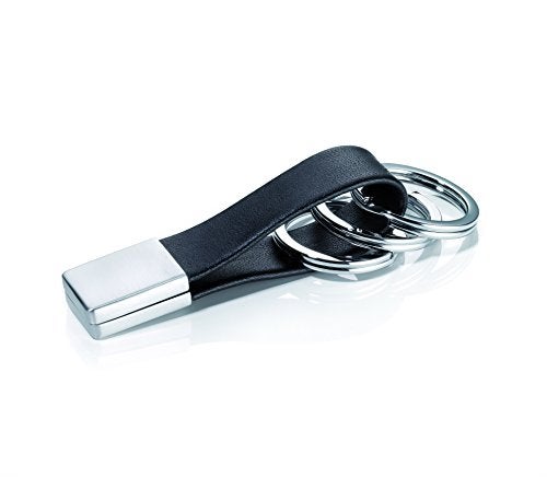 Troika Twister Black Leather Keyring (KRG649LE) - Image 1